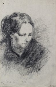 Retrato de Madame Pissarro, 1882 de Camille Jacob Pissarro